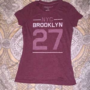 Aéropostale Burgundy Soft T-Shirt